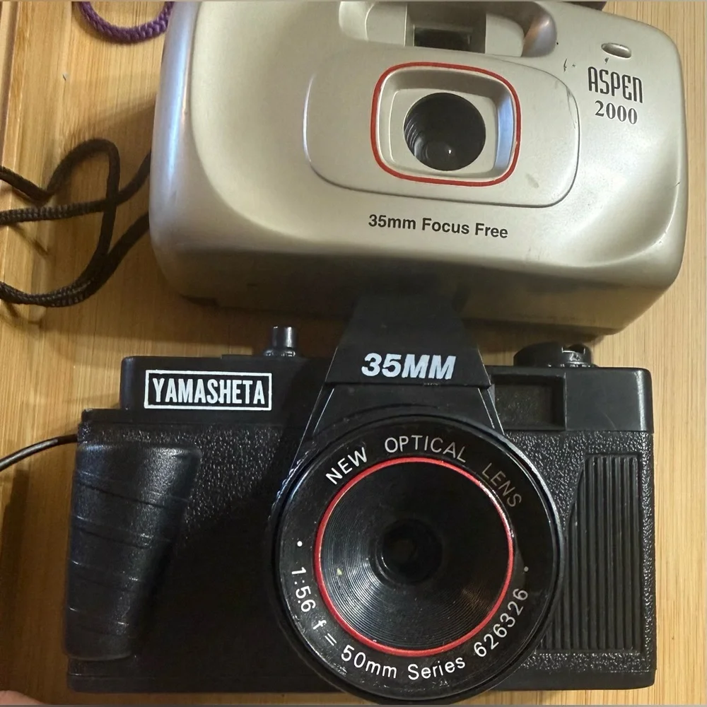 Vintage Camera Lot Untested Yamasheta 35mm, Kalimar Mini 110, Aspen 2000